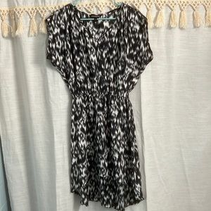 Express - Asymmetrical Blue & White dress size small